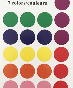 Autocollants Circulaires 1" De Couleurs Assorties