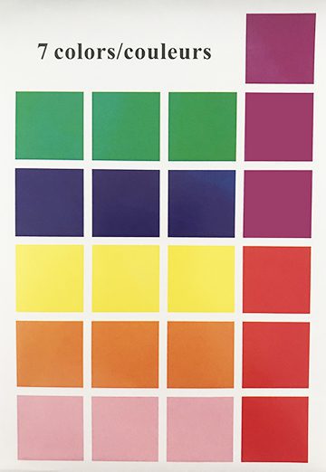 1" Assorted Colour Square Stickers