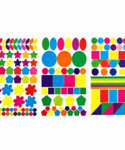Autocollants Mosaïques De Couleurs Et De Formes Assorties