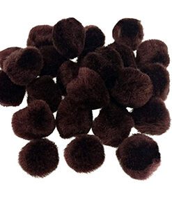 ½" Brown Pom Poms