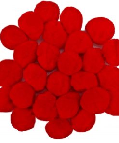 ½" Red Pom Poms