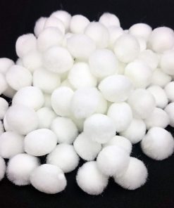 ½" White Pom Poms