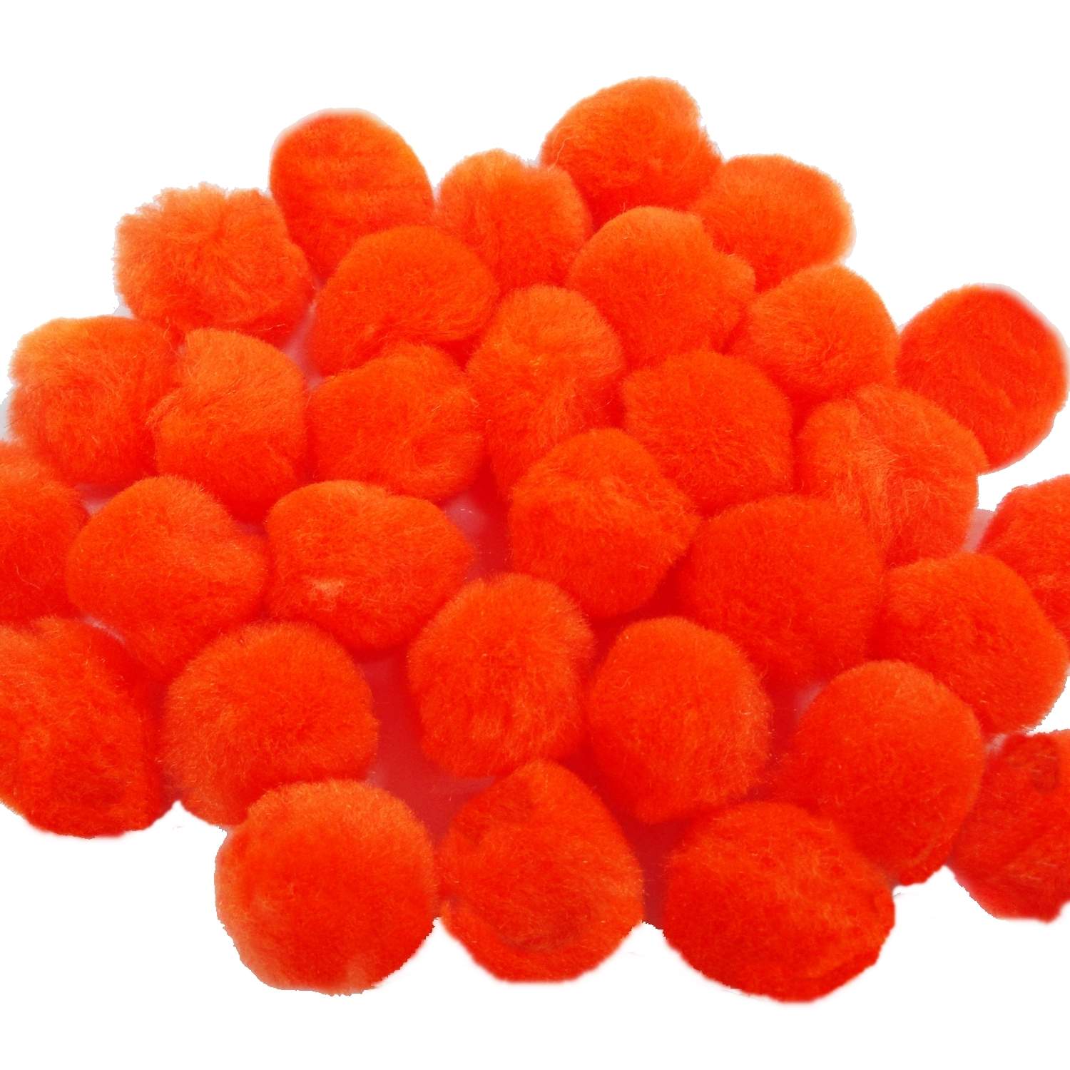 ½" Orange Pom Poms