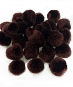 1" Brown Pom Poms