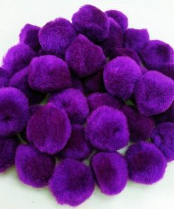 1" Purple Pom Poms
