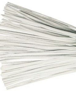 4mm x 12" White Pipe Cleaners