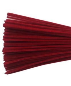 6mm x 12" Dark Red Pipe Cleaners