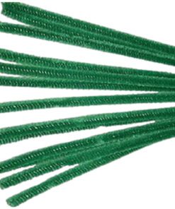 6mm x 12" Dark Green Pipe Cleaners
