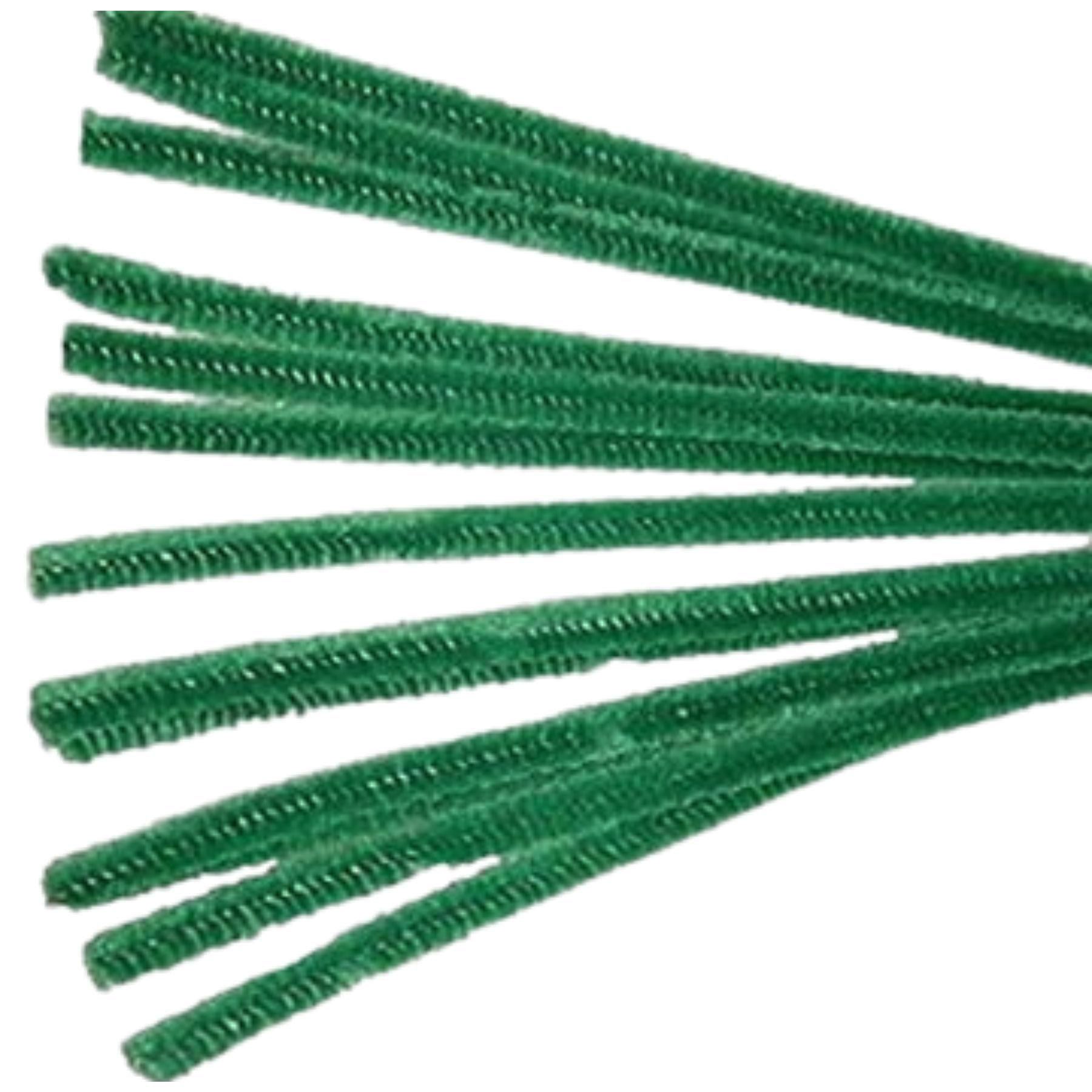 6mm x 12" Dark Green Pipe Cleaners