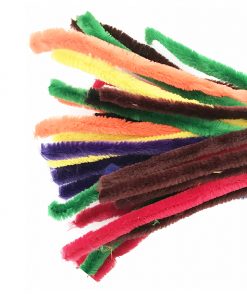 15mm x 12" Assorted Colour Jumbo Pipe Cleaners