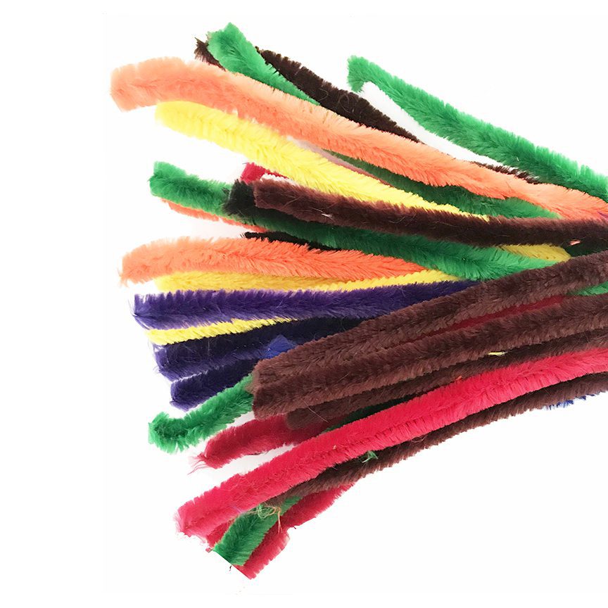 15mm x 12" Assorted Colour Jumbo Pipe Cleaners
