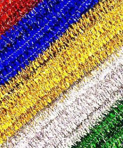 15mm x 12" Jumbo Assorted Glitter Colour Pipe Cleaners