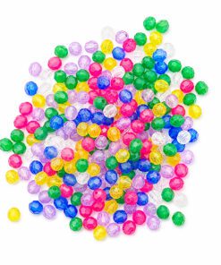 6mm Assorted Colour Facet Beads