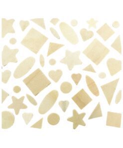 Small Natural Colour Assorted Wood Shapes