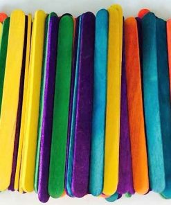 * Assorted Colour Craft Sticks
