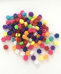 Assorted Colour Flower Beads
