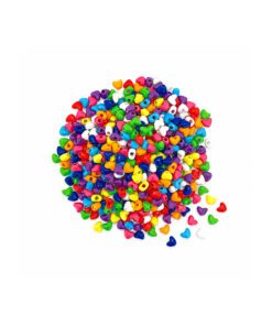 Assorted Colour Heart Beads