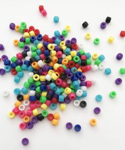 5mm x 7mm Assorted Colour Pony Beads