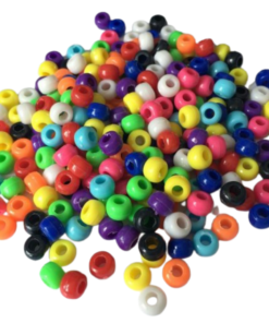 *  6mm x 9mm Assorted Colour Pony Beads