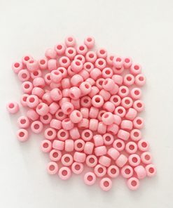 6mm x 9mm Pink Pony Beads
