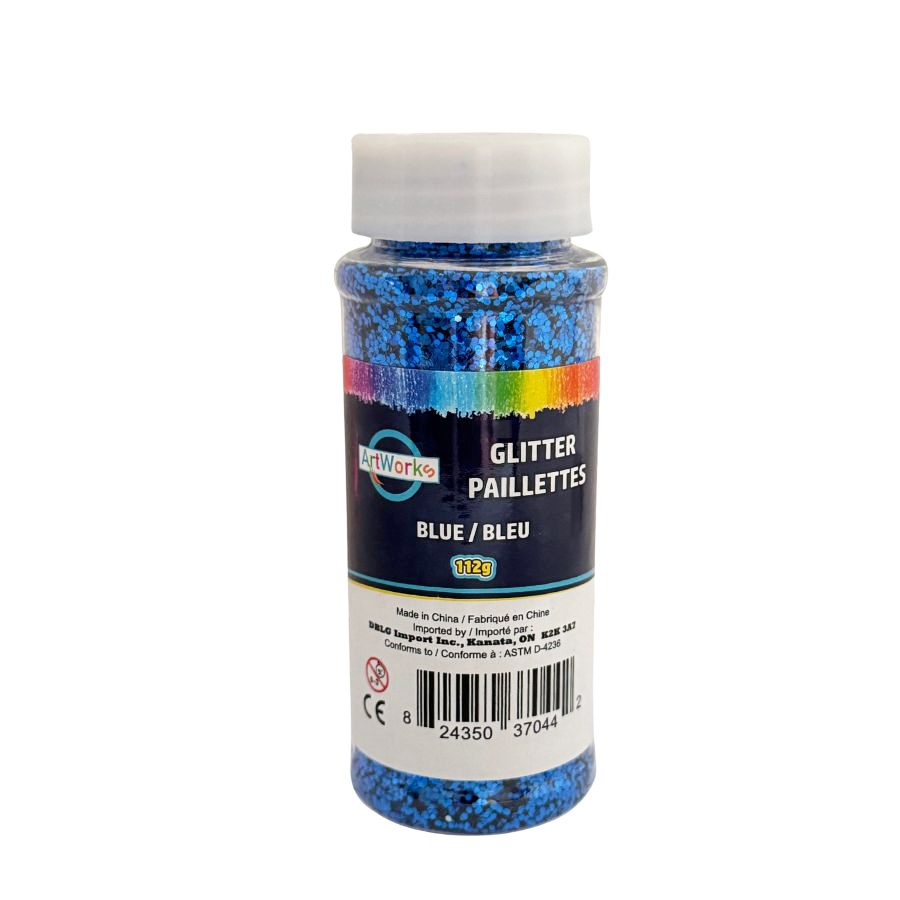 112g Blue Glitter In Shaker Jar