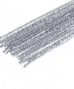12" x 6mm Silver Glitter Pipe Cleaners