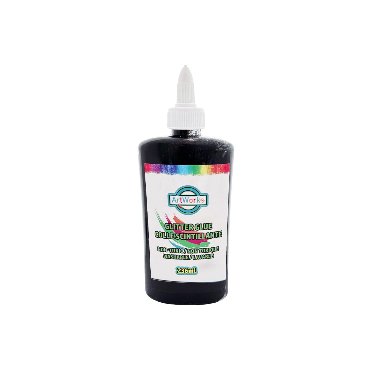 Black Sparkle Glitter Glue