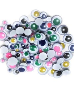 Assorted Size And Colour Round Wiggly Eyes