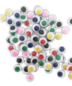 10mm Assorted Colour Round Wiggly Eyes