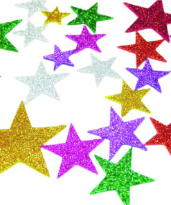 Self-Adhesive Foam Glitter Star Shapes