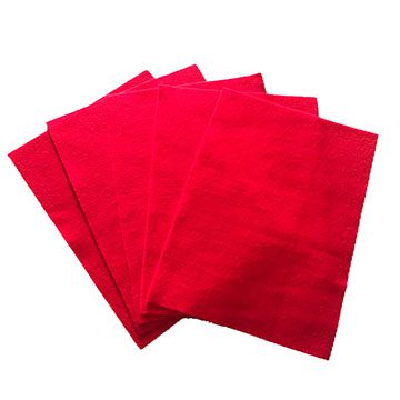 9" x 12" Red Felt Sheets