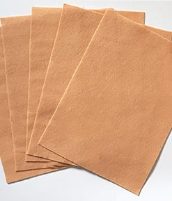9" x 12" Peach Felt Sheets