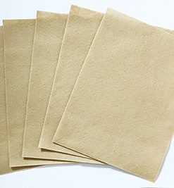 9" x 12" Beige Felt Sheets