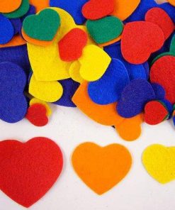 Acrylic Felt Heart Shapes