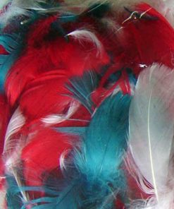 Assorted Christmas Colour Feathers