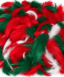 Assorted Christmas Colour Feathers