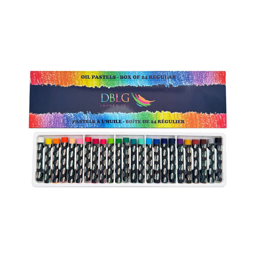 Pastels À L'Huile 9mm x 60mm De Couleurs Assorties