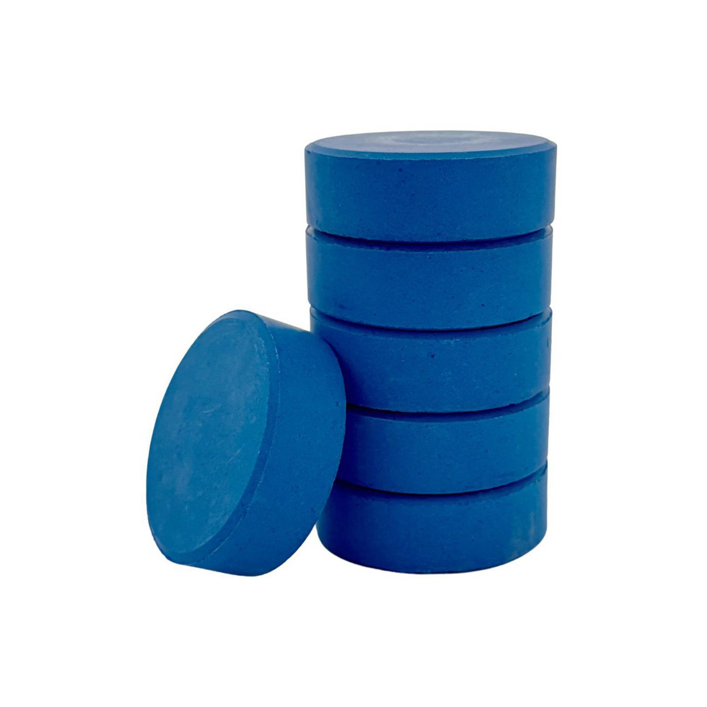 Bright Blue Tempera Paint Blocks