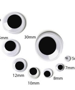 12mm Round Wiggly Eyes