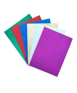 9" x 12" Assorted Colour Self-Adhesive Glitter Foam Sheets