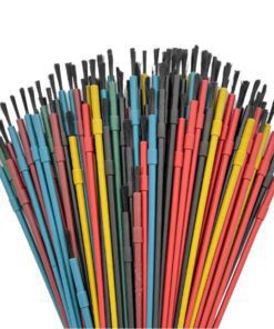 Assorted Colour Plastic Artist Brushes