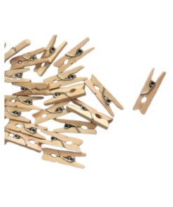 Natural Colour Mini Clothes Pin With Spring