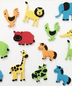 Self-Adhesive Foam Farm And Zoo Animal Shapes