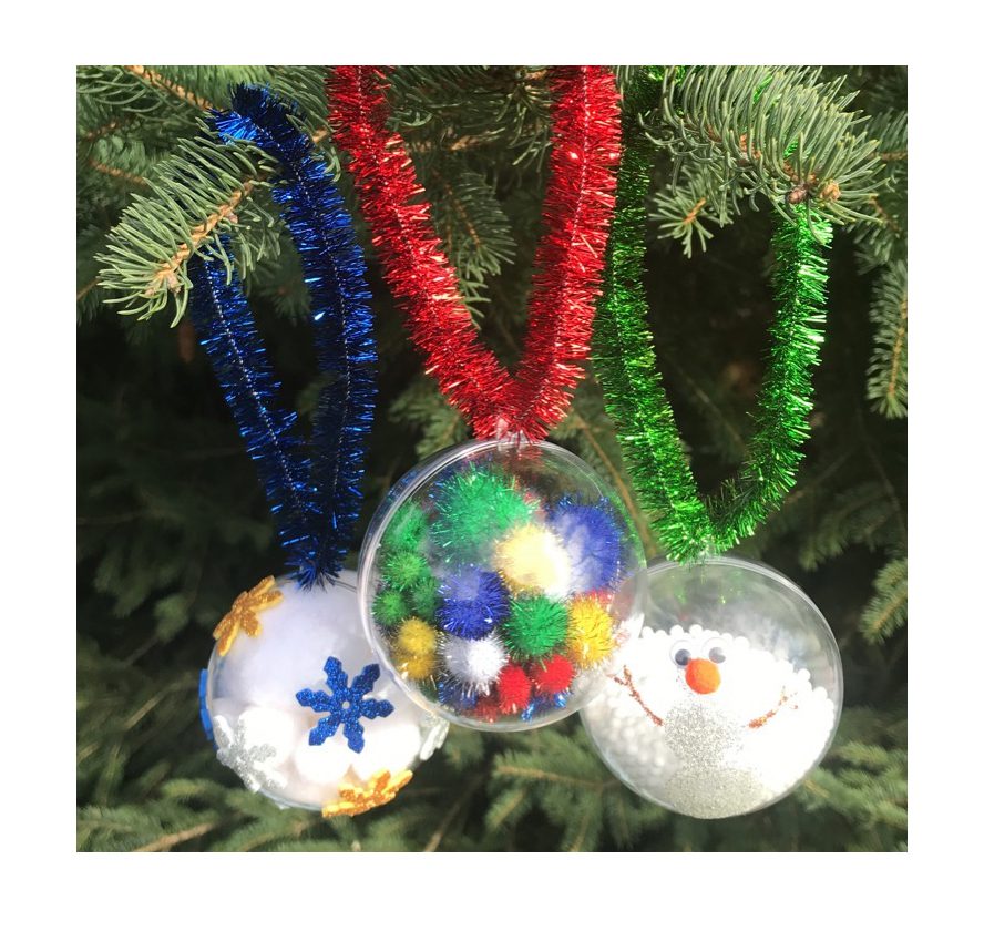 Assorted Size And Colour Glitter Pom Poms - Image 3