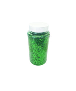 454g Green Antistatic Dot Glitter In Shaker Jar