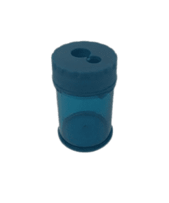 2-Hole Blue Plastic Pencil Sharpener