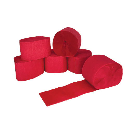 Red Crepe Streamers