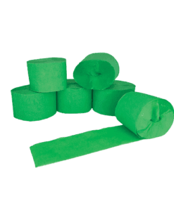 Bright Green Crepe Streamers