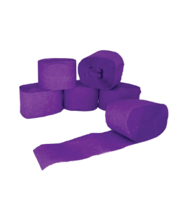 Purple Crepe Streamers