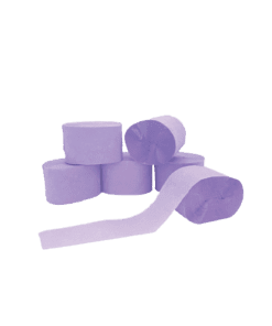 Violet Crepe Streamers